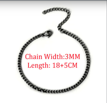 High-quality stainless steel Cuban link bracelet: stylish, durable, and adds a touch of class to any outfit.