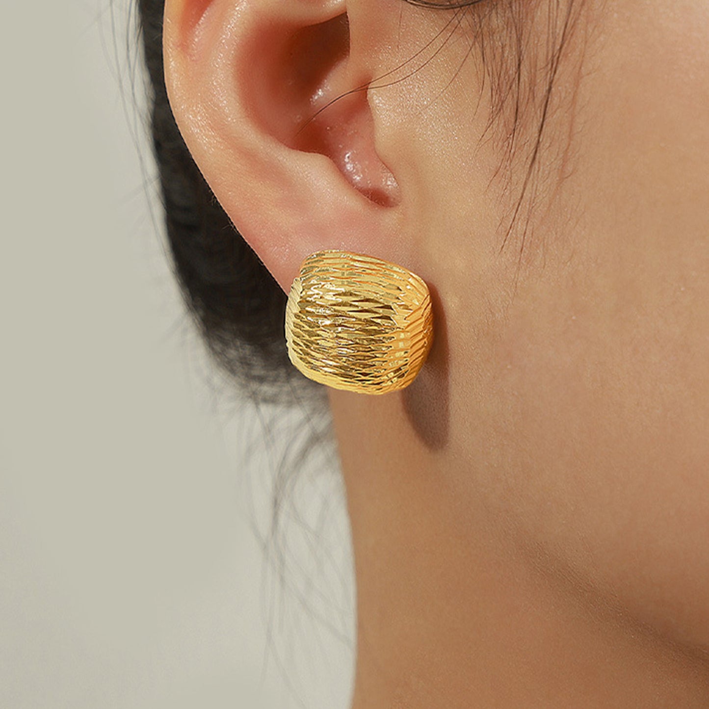 Gold plated earrings