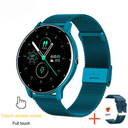  Full Touch Screen Fitness Smart Watch: modern design, tracks activity, heart rate, and more with advanced technology.