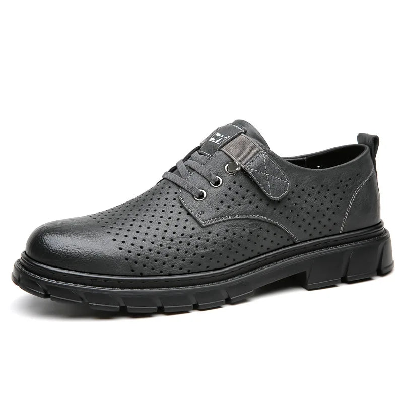 Men's casual shoes: high-quality genuine leather, durable, stylish, comfortable, perfect for everyday wear.