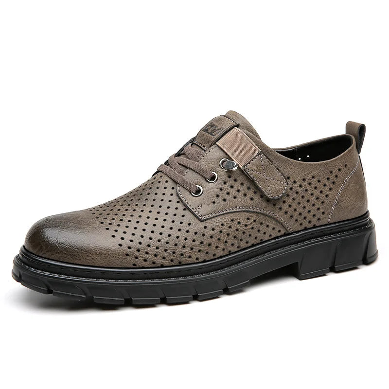 Men's casual shoes: high-quality genuine leather, durable, stylish, comfortable, perfect for everyday wear.