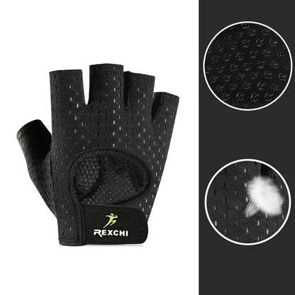 Ultralight microfiber weightlifting gloves with breathable mesh, full palm coverage, and thumb protection for durability and comfort.