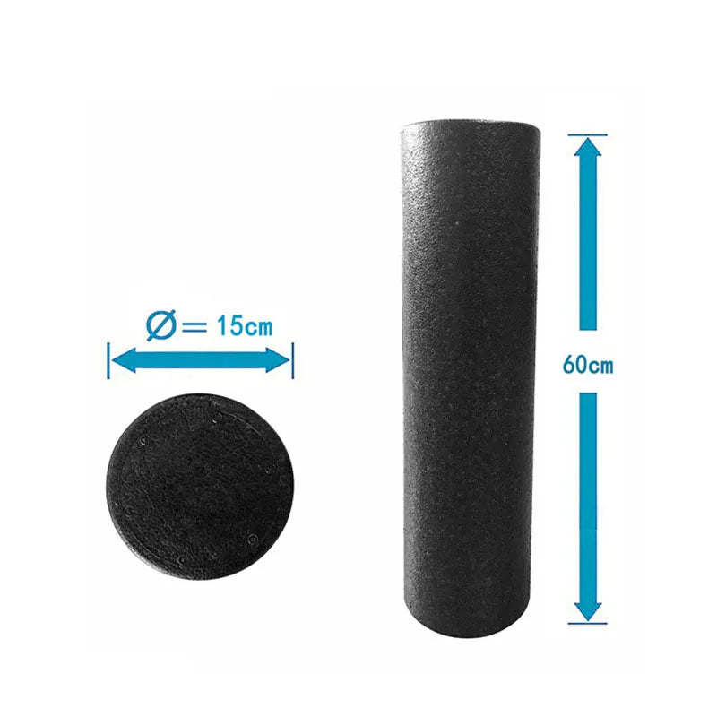  Sturdy foam yoga rollers for soothing back and body massages, enhancing balance, muscle re-education, spinal stabilization, and coordination. Ideal for injury prevention and strengthening exercises.