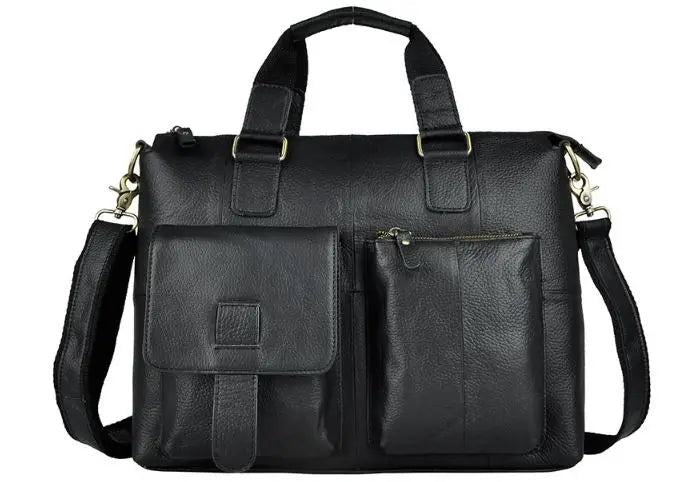 This briefcase for men is a blend of style and functionality, meticulously designed to organize and carry daily essentials in a professional environment.