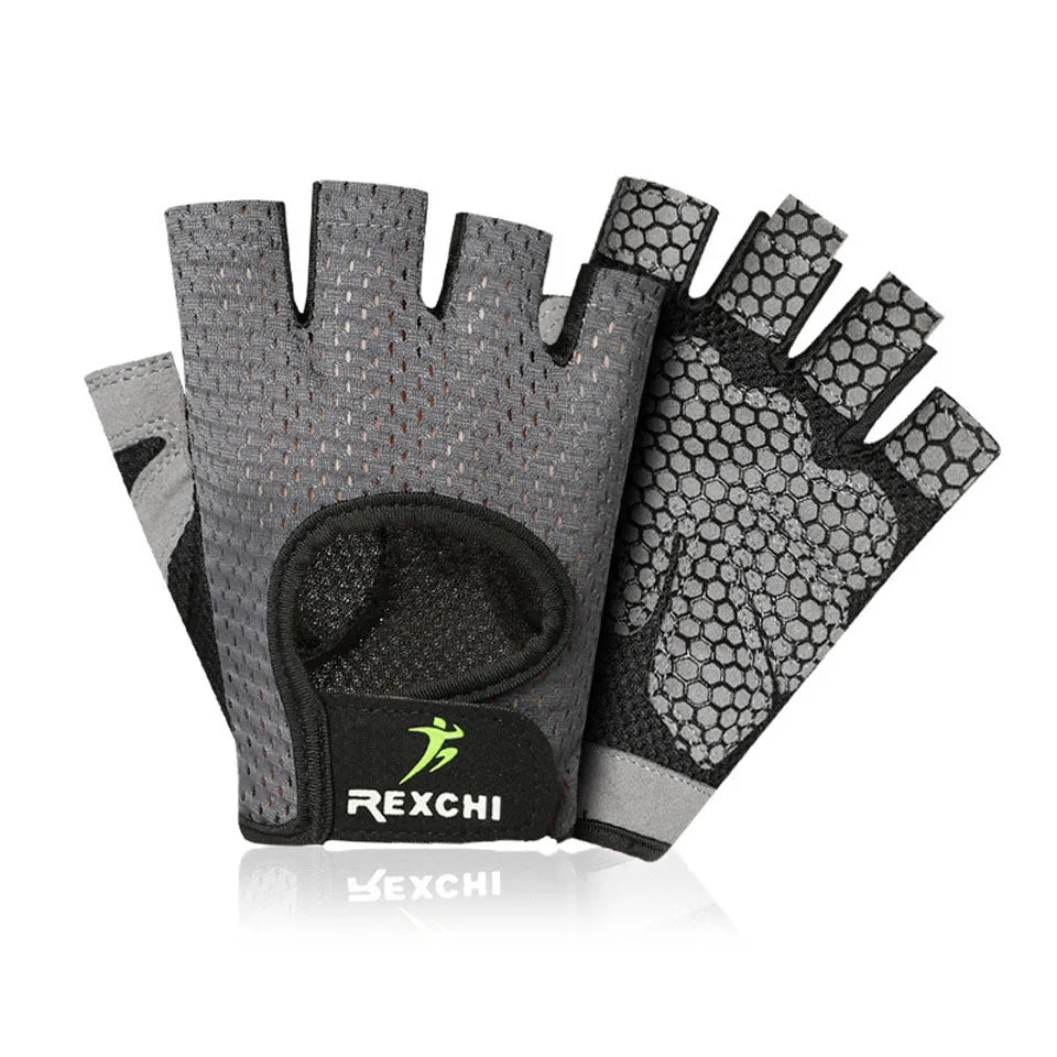 Ultralight microfiber weightlifting gloves with breathable mesh, full palm coverage, and thumb protection for durability and comfort.