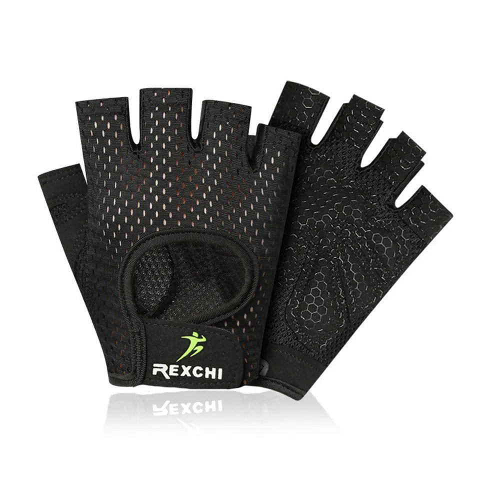 Ultralight microfiber weightlifting gloves with breathable mesh, full palm coverage, and thumb protection for durability and comfort.