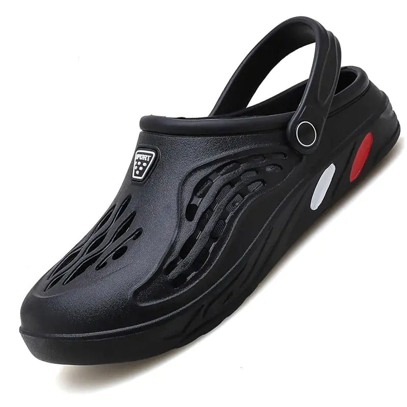 Black Breathable Summer Crocs for men and women