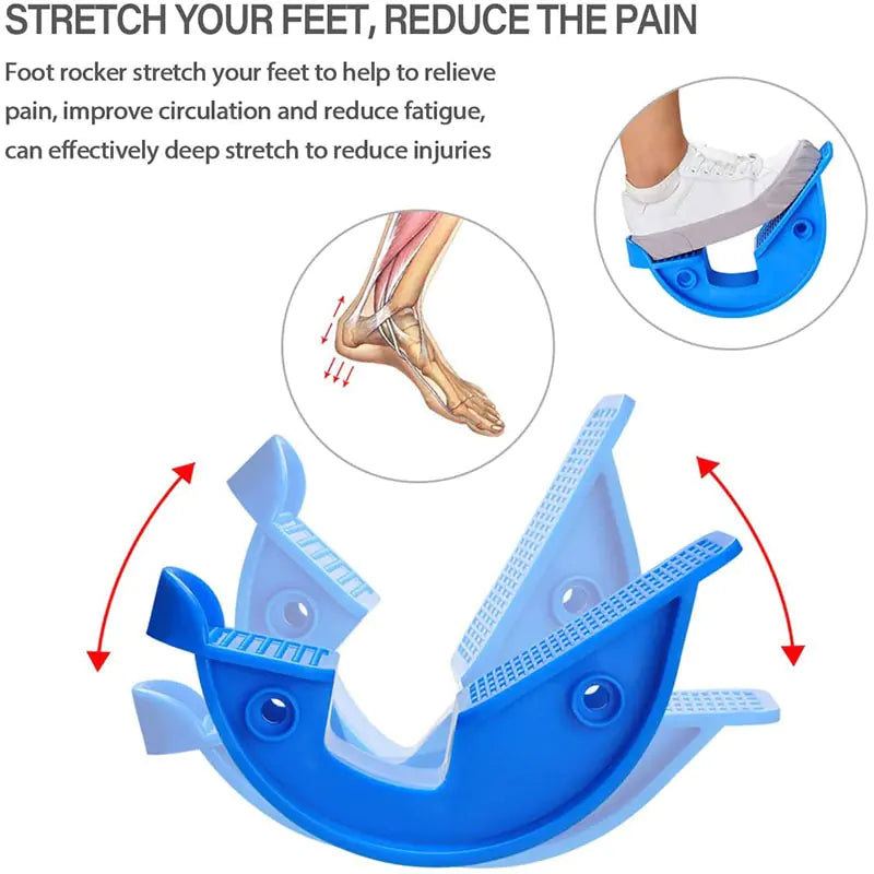 Achilles, plantar fasciitis and calf stretching device.