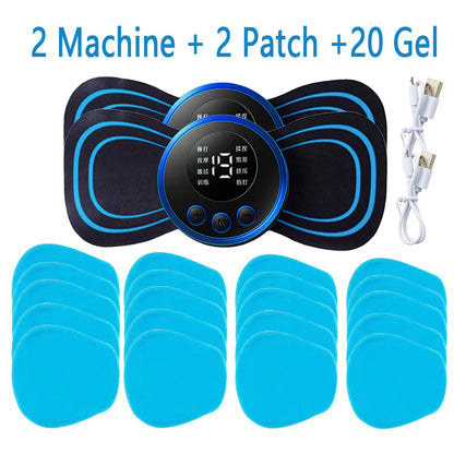  8 mode electric pulse muscle pain relief