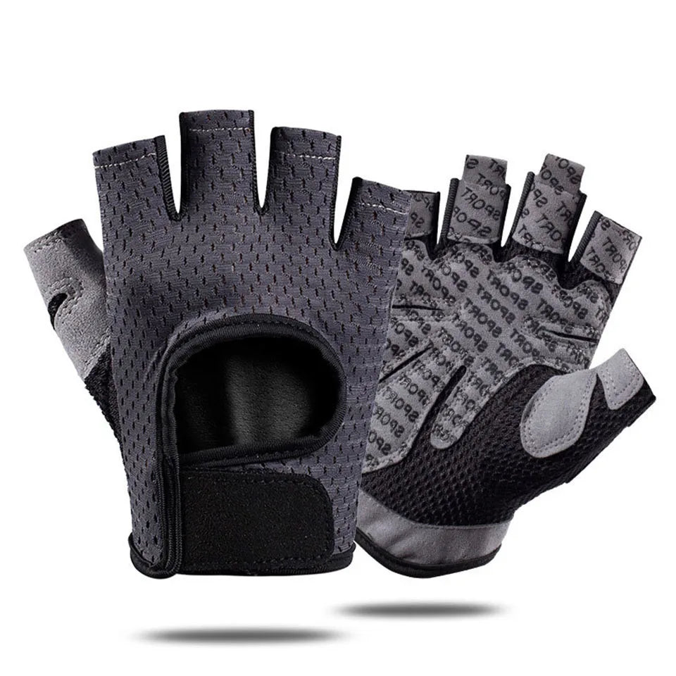 Ultralight microfiber weightlifting gloves with breathable mesh, full palm coverage, and thumb protection for durability and comfort.