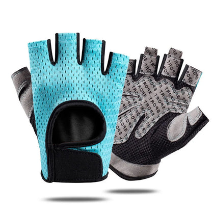 Ultralight microfiber weightlifting gloves with breathable mesh, full palm coverage, and thumb protection for durability and comfort.