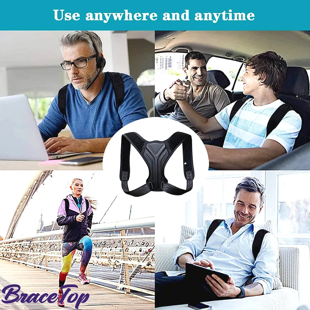 STAWIN Posture Support Brace available in sizes XS to XL, designed for men, women, and teenagers, helps maintain body balance and reduce muscle strain and pain.