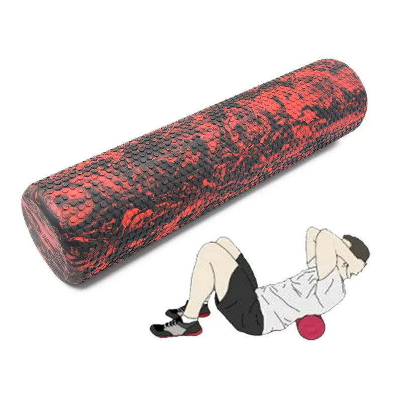  Sturdy foam yoga rollers for soothing back and body massages, enhancing balance, muscle re-education, spinal stabilization, and coordination. Ideal for injury prevention and strengthening exercises.