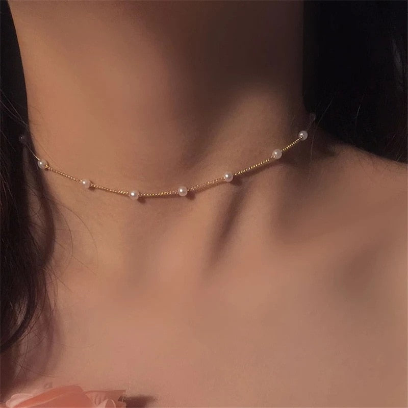 Pearl Choker Necklace