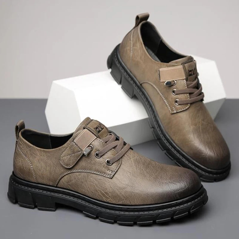 Men's casual shoes: high-quality genuine leather, durable, stylish, comfortable, perfect for everyday wear.