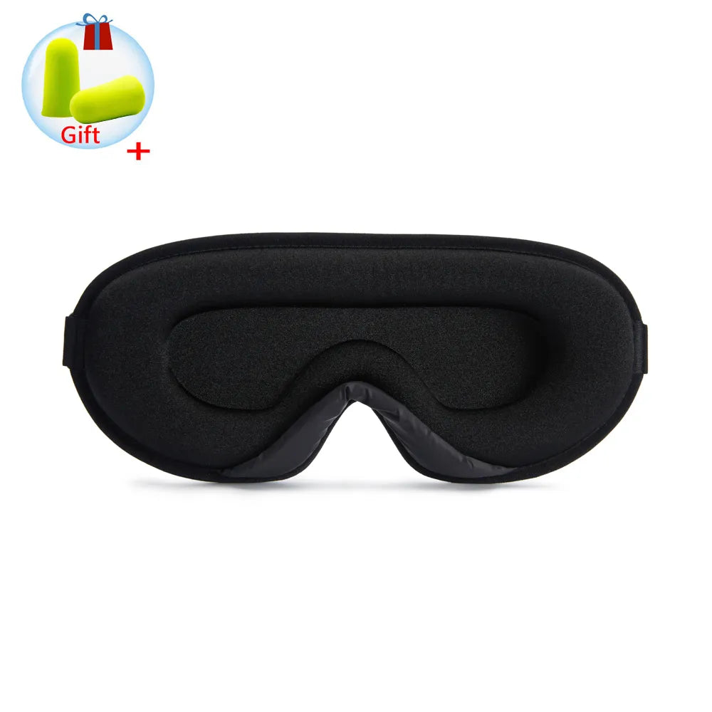 Men's and Women's Sleep Mask made from soft cotton, designed to block out light and distractions for deep, uninterrupted sleep at home or while traveling.