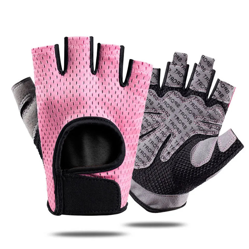 Ultralight microfiber weightlifting gloves with breathable mesh, full palm coverage, and thumb protection for durability and comfort.