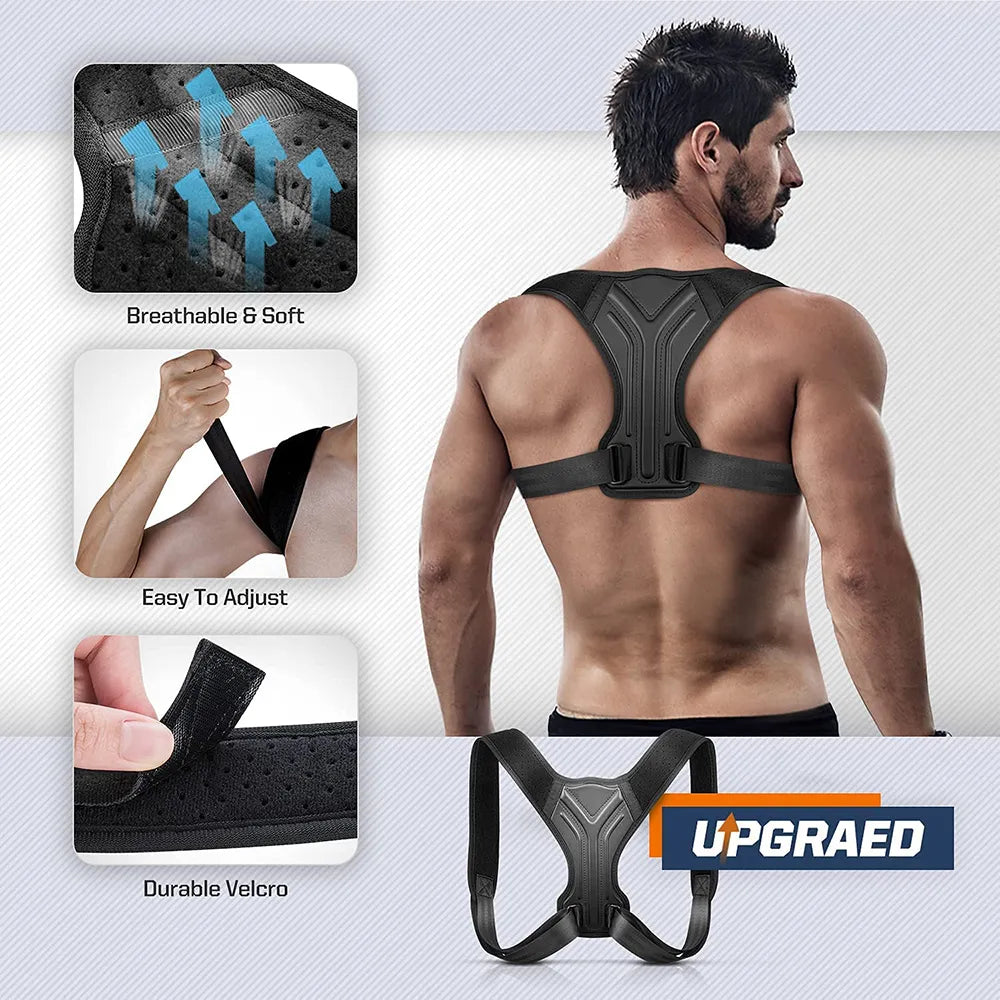 STAWIN Posture Support Brace available in sizes XS to XL, designed for men, women, and teenagers, helps maintain body balance and reduce muscle strain and pain.