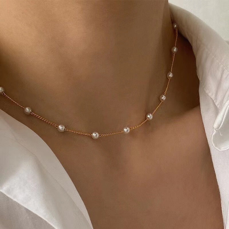 Pearl Choker Necklace