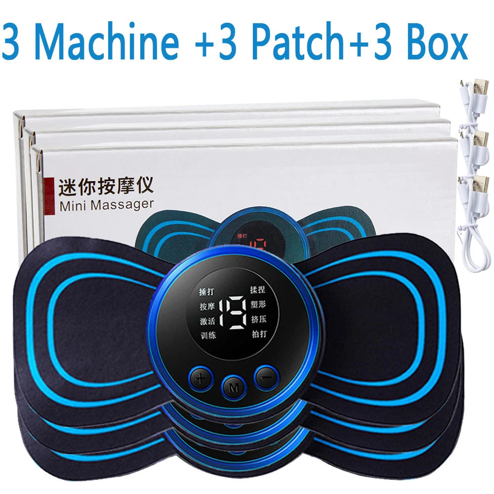 8 mode electric pulse muscle pain relief