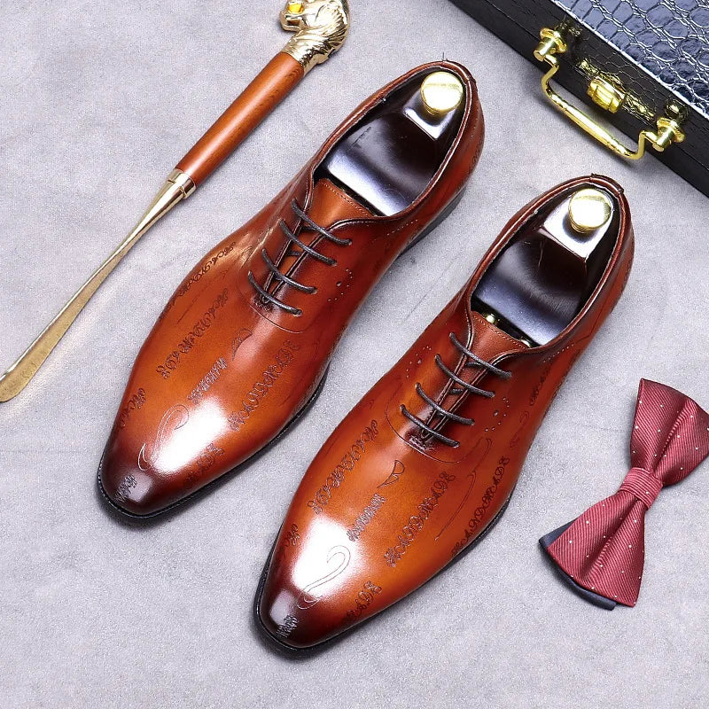 Men's oxford shoes: expertly crafted genuine leather, durable and stylish, perfect for any occasion, sleek and comfortable fit.