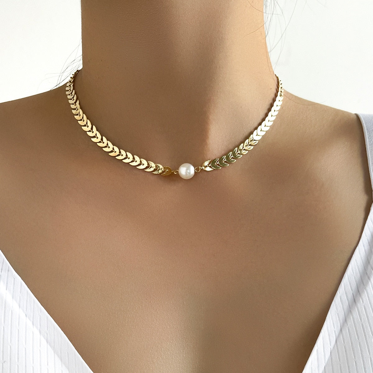 Pearl Choker Necklace