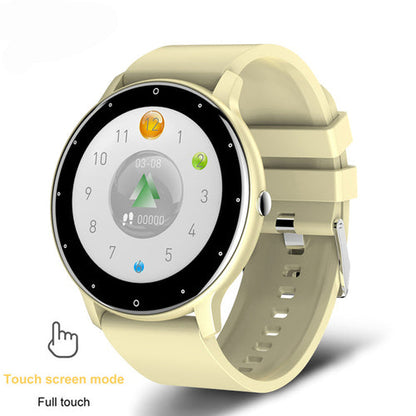  Full Touch Screen Fitness Smart Watch: modern design, tracks activity, heart rate, and more with advanced technology.