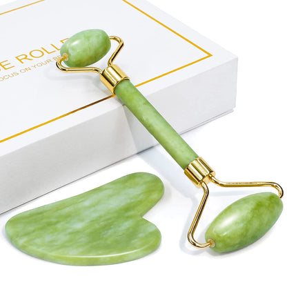 Beauty Jade Facial Roller, blending ancient skincare traditions with modern design. Meticulously crafted for a luxurious skincare routine and a radiant complexion.