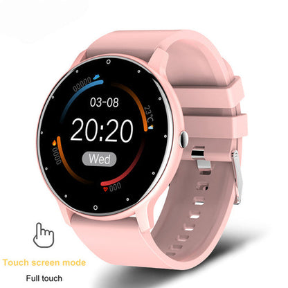  Full Touch Screen Fitness Smart Watch: modern design, tracks activity, heart rate, and more with advanced technology.