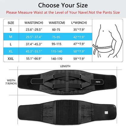 Back Lumbar Support Belt improves posture and relieves back pain.