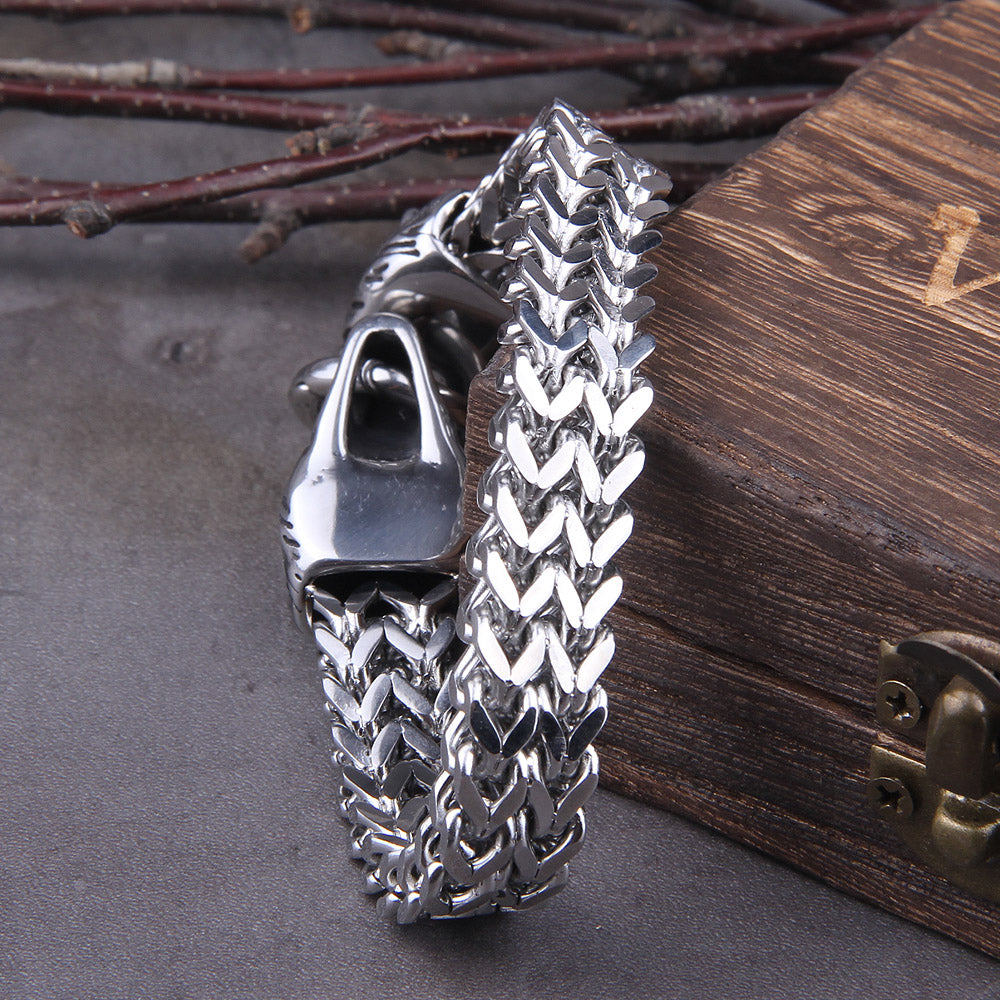 316L stainless steel men's mesh bracelet