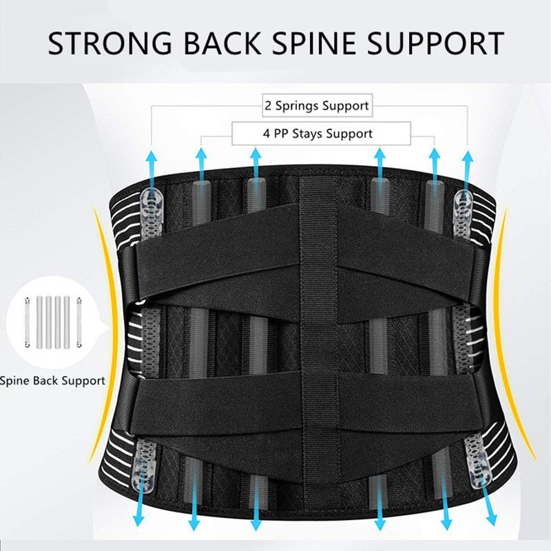 Back Lumbar Support Belt improves posture and relieves back pain.